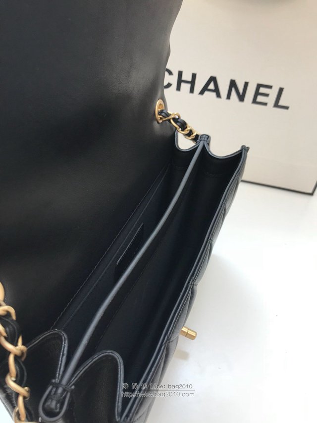 Chanel女包 AS0149 最新款 菱格小牛皮與金色金屬口蓋包 香奈爾鏈條挎包 香奈兒單肩包 中號Chanel口蓋包  djc2670